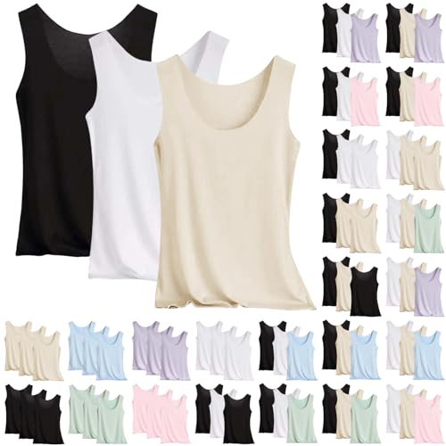 Damen Unterhemd Weiß – Basic Trägertop Slim Fit & Bequem