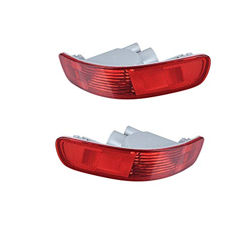 Anzio Pair Rear Tail Fog Light Bumper Side Marker Reflector Replacement Compatible with Mitsubishi Models OE: 8355A004 8352A005