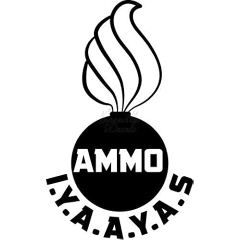 US Army Air Force Ammo IYAAYAS Vinyl Decal Sticker for Home Office Decor Vehicle Window Sign Size- [6 inch] / [15 cm] Tall and Color- Gloss Black Y Cover