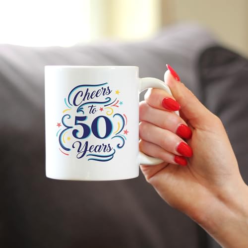 Taza de Cerámica Blanca 11oz para 50 Aniversario miniatura 3