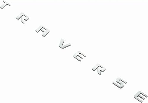 1 placa de identificación 3D para puerta delantera, izquierda o derecha, emblema deportivo de repuesto para travesía (cromado)