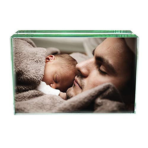 Tom David Lewis Leeman - Cut Glass Photo Frame - Completely Transparent, Easy Load, Heavy Glass, LG-9030.