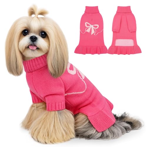 WOYYHO �h�b�O�Z�[�^�[�h���X ���^�� ���̎q�p ���[�Y�s���N �j�b�g ���{���� �^�[�g���l�b�N �~ �g���� �q�� �� ���[�h �z�[�� & ���� �`���� ���[�L�[ �_�b�N�X�t���h (�T�C�Y S)