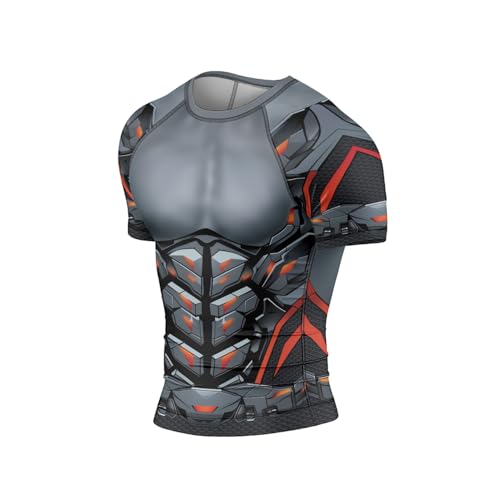 Cyber Short Sleeve Compression Shirt – Jiu Jitsu Rash Guards for Men, BJJ MMA Workout Gear3