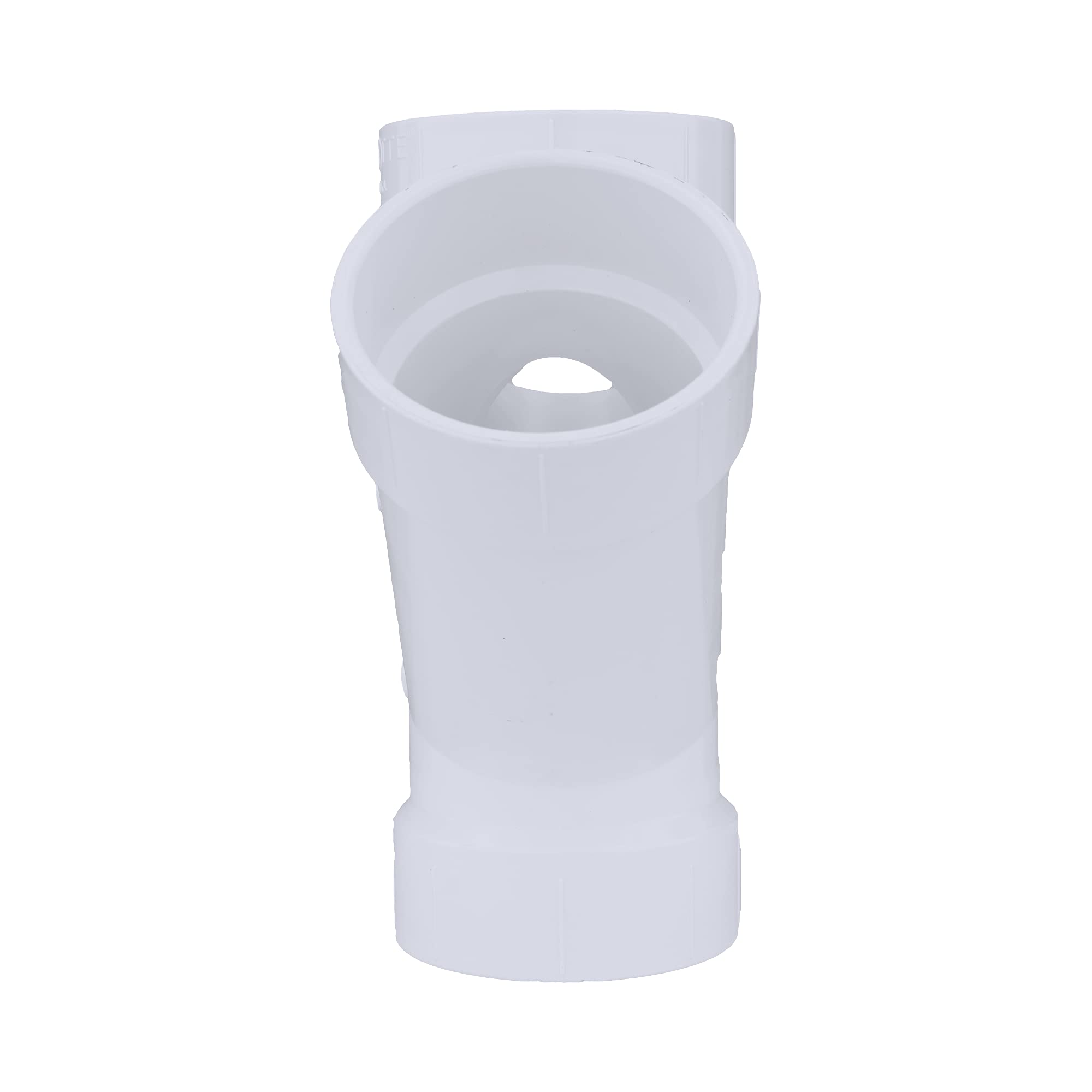 Charlotte Pipe Horario 40 10.2 cm. Buje x 10.2 cm de diámetro. Buje doble de PVC