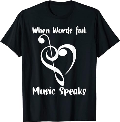 Musical Notes Symbol Gift for Musicians Loves Music BB Life T-Shirt Black M