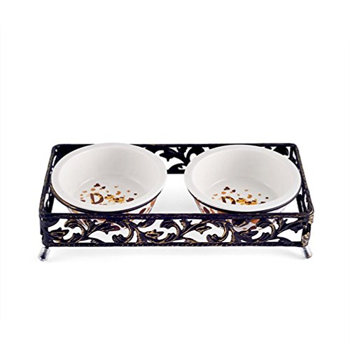 HKHJN Bol pour Animaux de Compagnie en céramique pour Bols pour Aliments et Eau