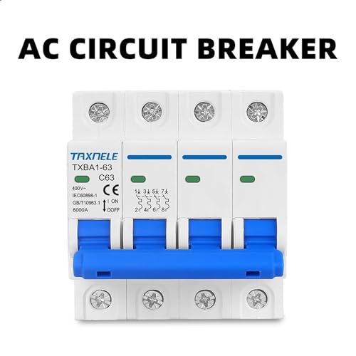 Disjoncteur AC MCB 4P 6 KA protégeant efficacement vos circuits 400V