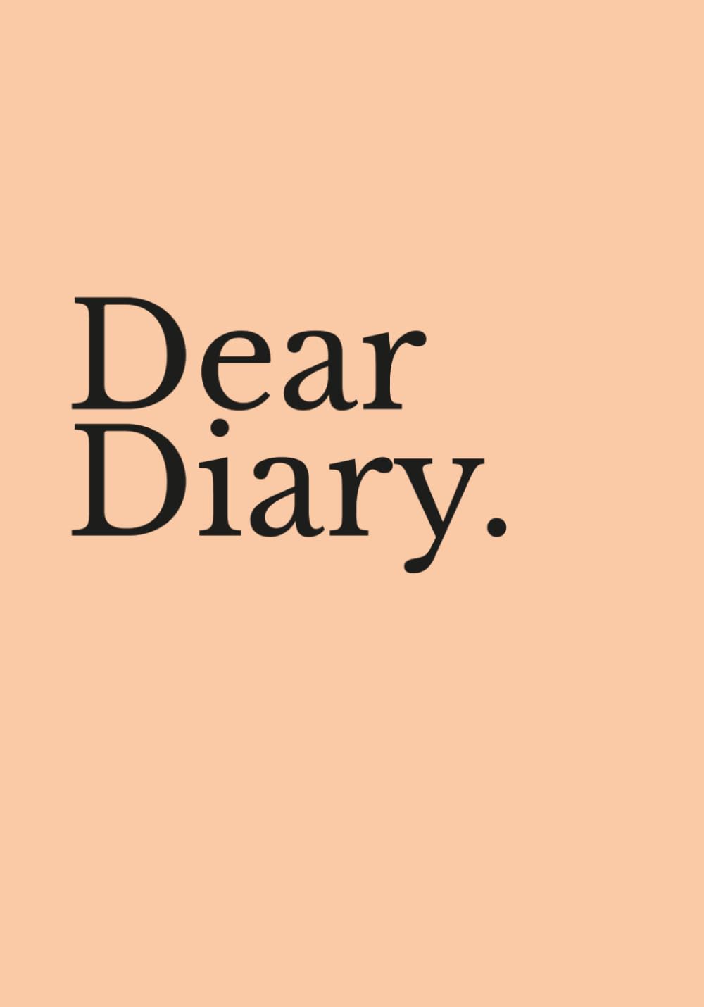 Dear Diary. (Peach Sorbet Edition): An Aesthetic Activity & Journaling Book for Teen Girls