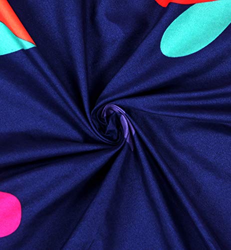 Image of Glace Cotton 160 TC Single Bed Sheets Blue