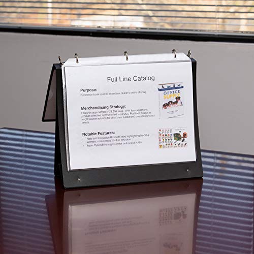 Business Source 16456 Presentatn Binder w/10 Sht Protectors 1-Inch Cap. 8-1/2-Inch x11-Inch BK