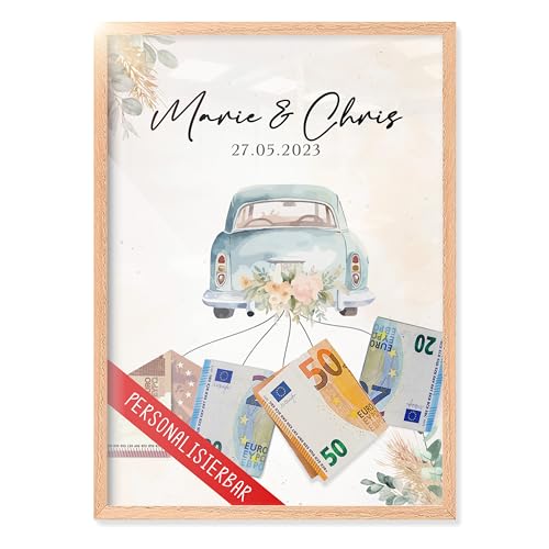myDreamwork® personalisierte Hochzeitsgeschenke Geldgeschenk zur Hochzeit...