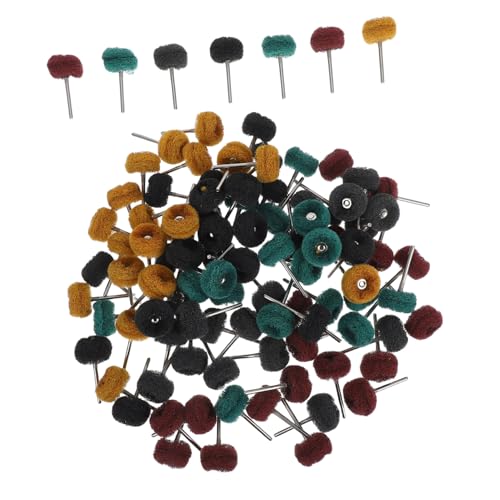 NAMOARLY Efficient Polishing Kit 100pcs Abrasive Buffing Wheels 20 Pieces Each 80/150/240/400/600 Grits for and Woodworking
