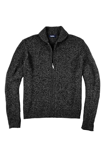 KingSize Men's Big & Tall Shaker Knit Zip-Front Cardigan