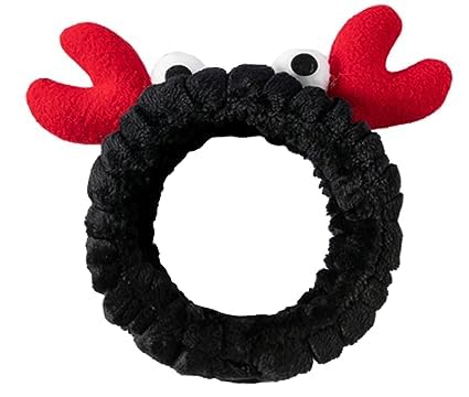 Elastic Women's Lovely Hair Band Wash Face Spa Headband-Washable Facial Band Makeup Wrap Headbands Fits All Head Sizes (Elk Black)-image-7