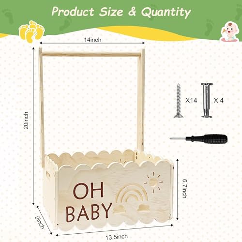 Cesta de almacenamiento y bolsa de baño para ropa de bebé con asa 3