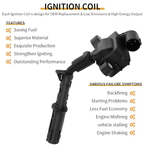 Image of Set of 8 UF733 Ignition Coil Pack and Iridium Spark Plugs Compatible with Mercedes-Benz GL450 GLS550 ML550 CL550 E550 E63 G63 GL450 GLE63 S550 ML63 S63 SL550 SL63 UF741, 2769063500