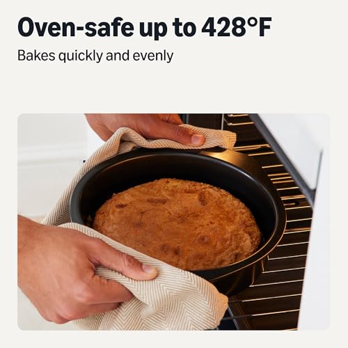 Amazon Basics Nonstick Carbon Steel Round Cake Pans, Dishwasher and Oven-Safe up to 428°F, 9 in., Set of 2 - image 4