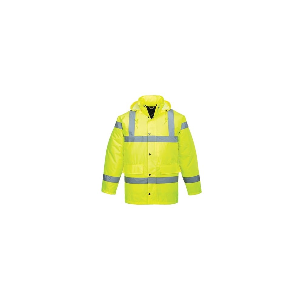 Portwest Parka De Alta Visibilidad Transpirable , Tamaño: XL, Color: Amarillo, S461YERXL