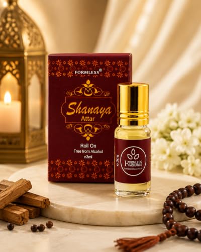 Image of Formless Shanaya 3ml Attar Unisex - Premium Elegant Fragrance Oil, Long Lasting Alcohol-Free Perfume, Soft Fruity Sweet Scent, Pocket Size Roll-On, Travel Friendly Daily Wear & Special Occasions