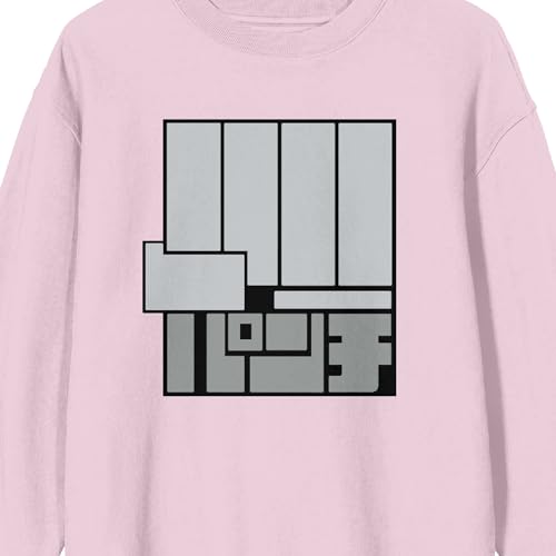 Bioworld Dandadan - Momo Kick & Momo Punch Graphic on Cradle Pink Adult Crew Neck Sweatshirt2