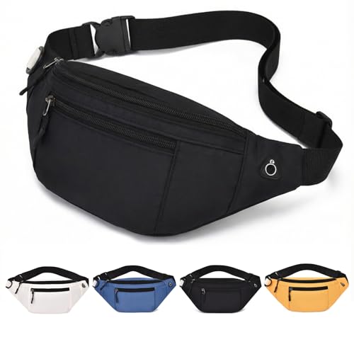 Bauchtasche Herren & Damen – wasserdichte Gürteltasche für Reisen,...