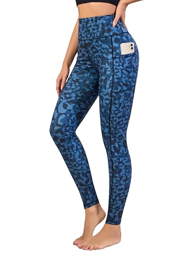 Love My Fashions® Printed Leggings for Women UK Tummy Control High Waist Gym Leggings with Pockets Ladies Camouflage & Leopard Print Tights Buttery Soft Stretchy Yoga Pants