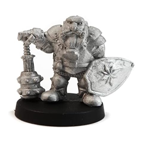 Stonehaven Dwarf Paladin Miniature Figure for 28mm Table top Wargames - Made in USA Cover