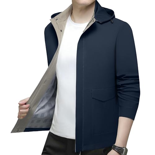 Chaqueta de primavera con capucha contra el viento cambiante de hombre 2