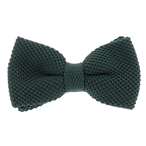 cravateSlim Noeud Papillon Tricot Homme (Vert foncé)