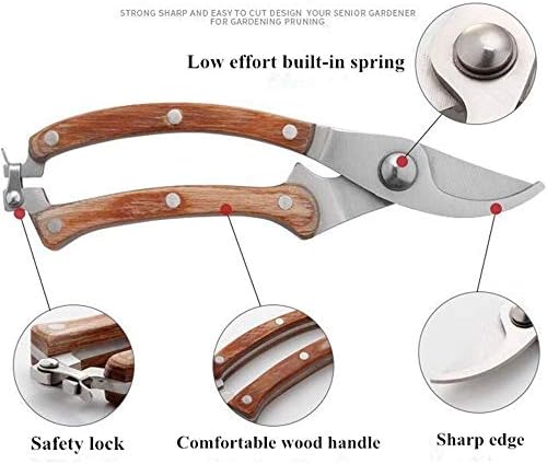 Garden Tools Gardening Labor Saving Pruning Shear Stainless Steel Bonsai Secateurs for Gardenter