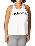 Regular fit adidas W D2M LO Tank Camisetas de Tirantes, Mujer, White/Black, XL