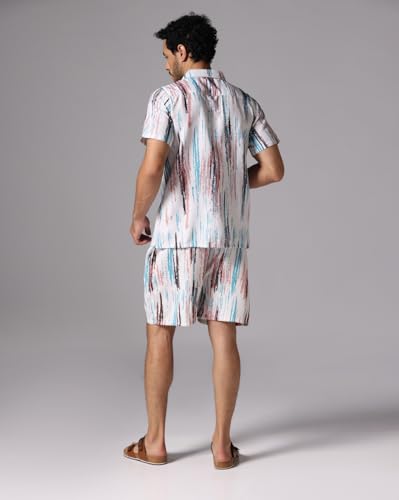 Image of DHRUVI TRENDZ Men Lycra Co-Ord Set