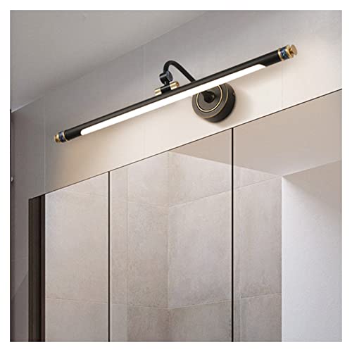 Lumière miroir salon de bain moderne en cuivre et bandeau LED étanche