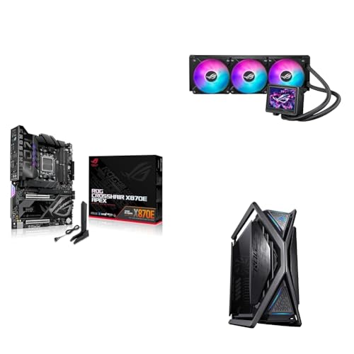 Image of ASUS Bundle of ROG Crosshair X870E APEX AMD AM5 ATX Motherboard + ROG RYUJIN III 360 ARGB Extreme AIO CPU Liquid Cooler + ROG Hyperion GR701 EATX Full-Tower Gaming Case