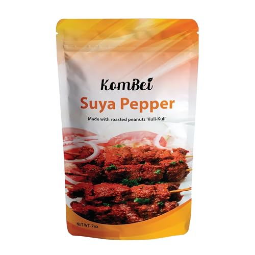 Kombei Suya Spice - Authentic Nigerian Yaji, Premium African Seasoning Powder | Pepper mix for Beef Steak, Chicken, Seafood & BBQ Dry Rub - 7oz (Sweet & Spicy image 2