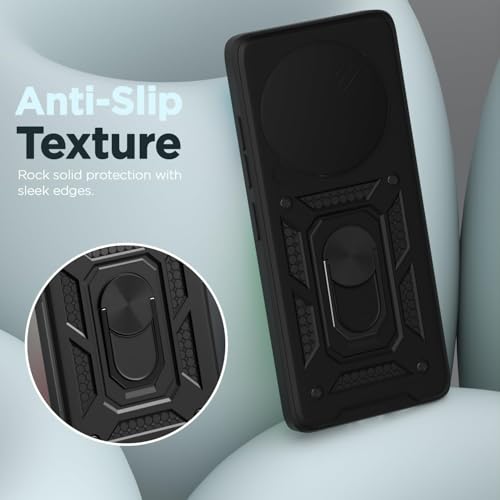 Image of AIBEX Back Cover for Oppo F29 5G | D10 Tough Armor Case | Sliding Camera Shield | 360 Protection | Kickstand Ring Holder | Military-Grade Shockproof Bumper Case
