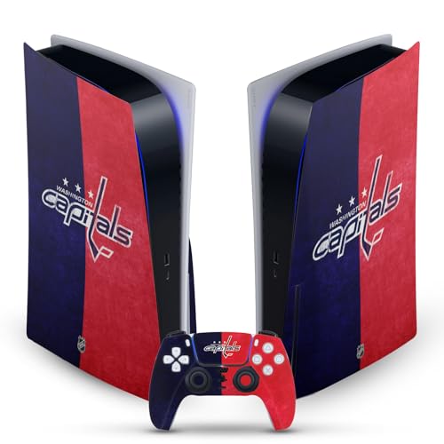Protégez votre PS5 des rayures avec la peau en vinyle Washington Capitals Head Case Designs