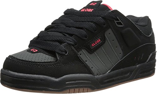Image of Globe Mens Fusion Skate Shoes, Black /Red /Night, 14 M US
