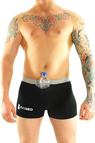 Mens Stash Boxers Hidden Pocket - Speak Easy Style Secret Briefs Rave Underwear