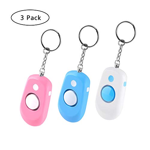 Safe Sound Personal Alarm, RIJAHO 3 Pack 130dB Safety and Self Defense Alarm
