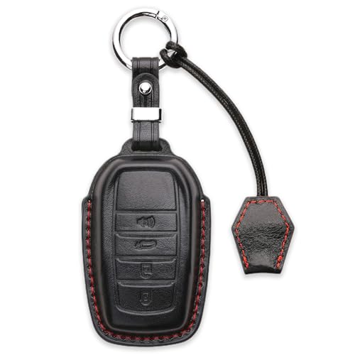 Housse de clé en cuir pour Toyota Camry et Prius : protection premium à 4 boutons