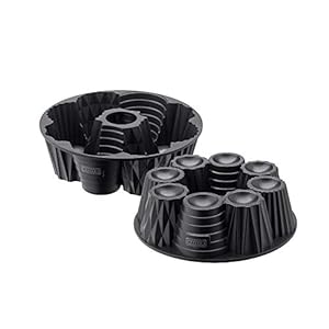 Kaiser Inspiration Cake Mould 26 cm for 8 Small Tartes and Tarts with Filling Mould, Cast Aluminium Non-Stick