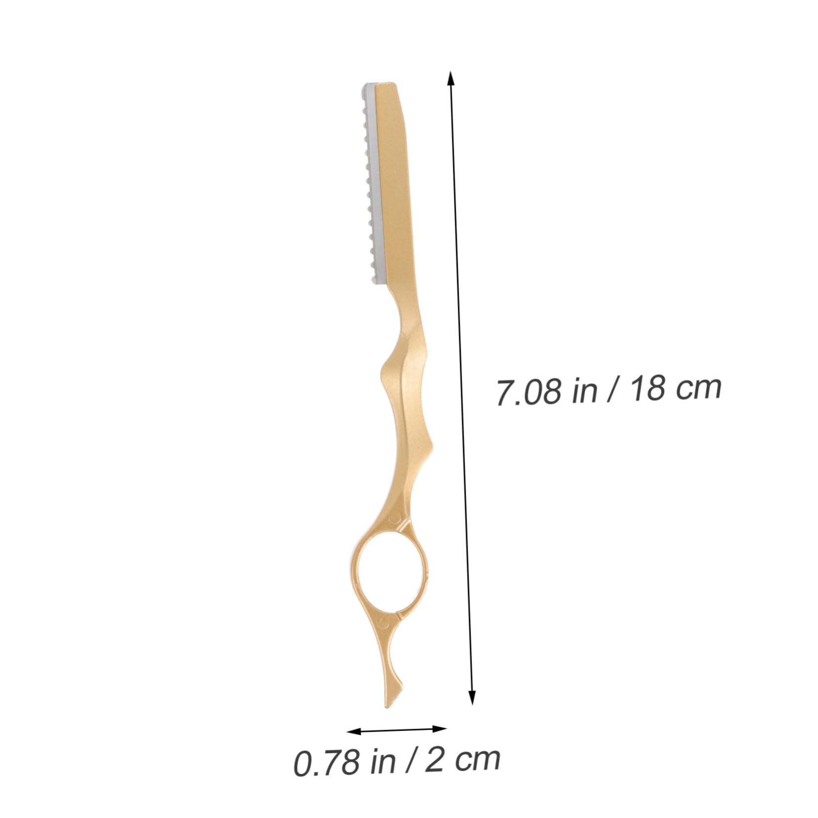 FOMIYES Manual Hair Cutting Knife Hair Thinning Razor for Women Barber Salon with 10 Blades Comfortable Grip