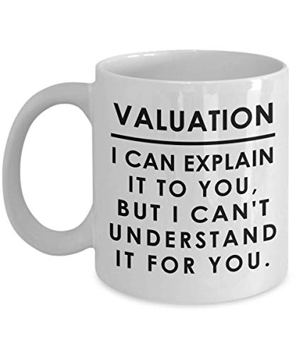 Valuation Coffee Mug Tea Cup - Gifts for Appraiser - Appraisal Real Estate Property Assessment Assessor Estimator Funny Cute Gag Appreciation Idea - Can Explain Understand for You