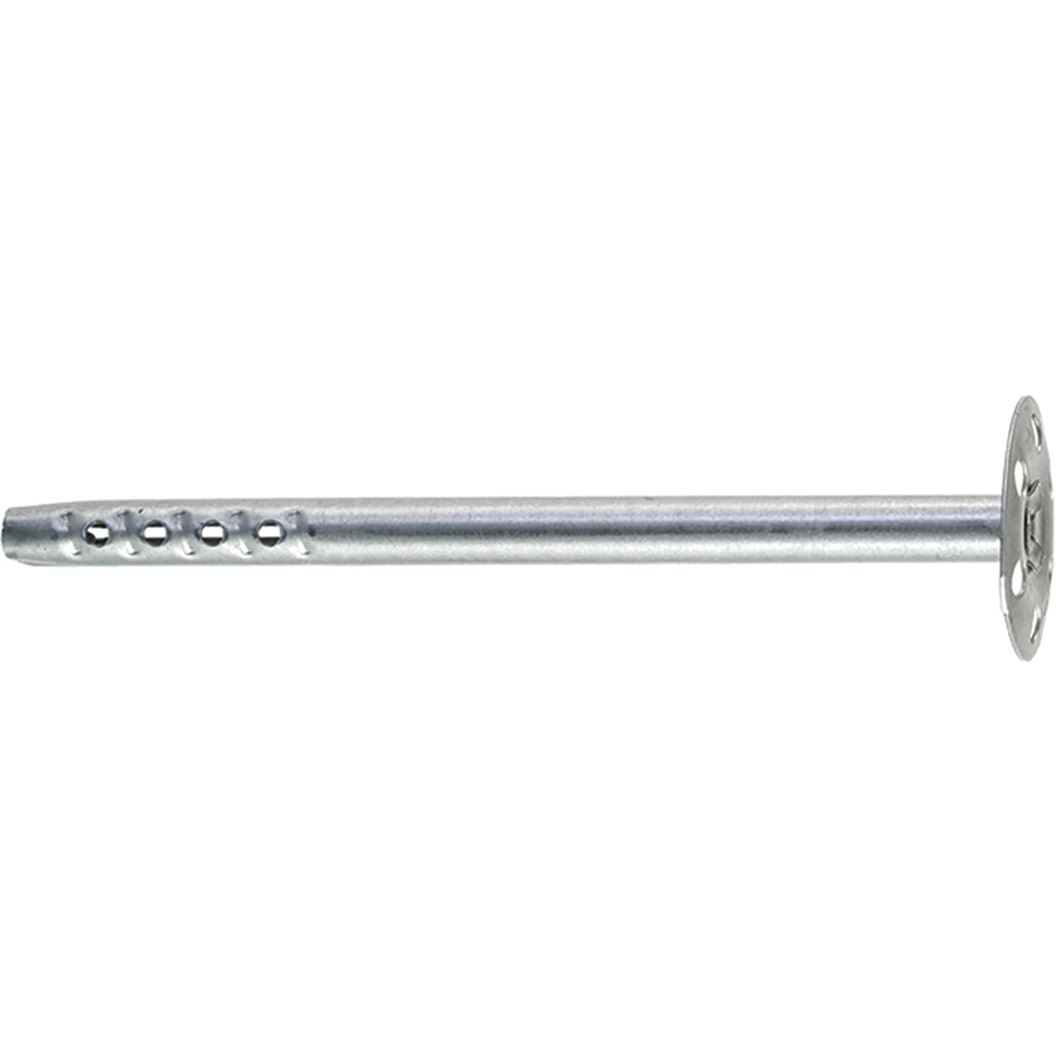 Fischer Dämmstoffhalter Metall FDM 260 - Dämmstoffdübel passend für feuerwiderstandsfähige Dämmplatten, Dämmdübel 8x200, Stahl