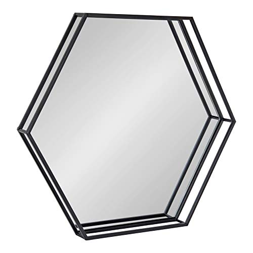 Kate and Laurel Felicia Modern Hexagon Mirror, 30" x 30",