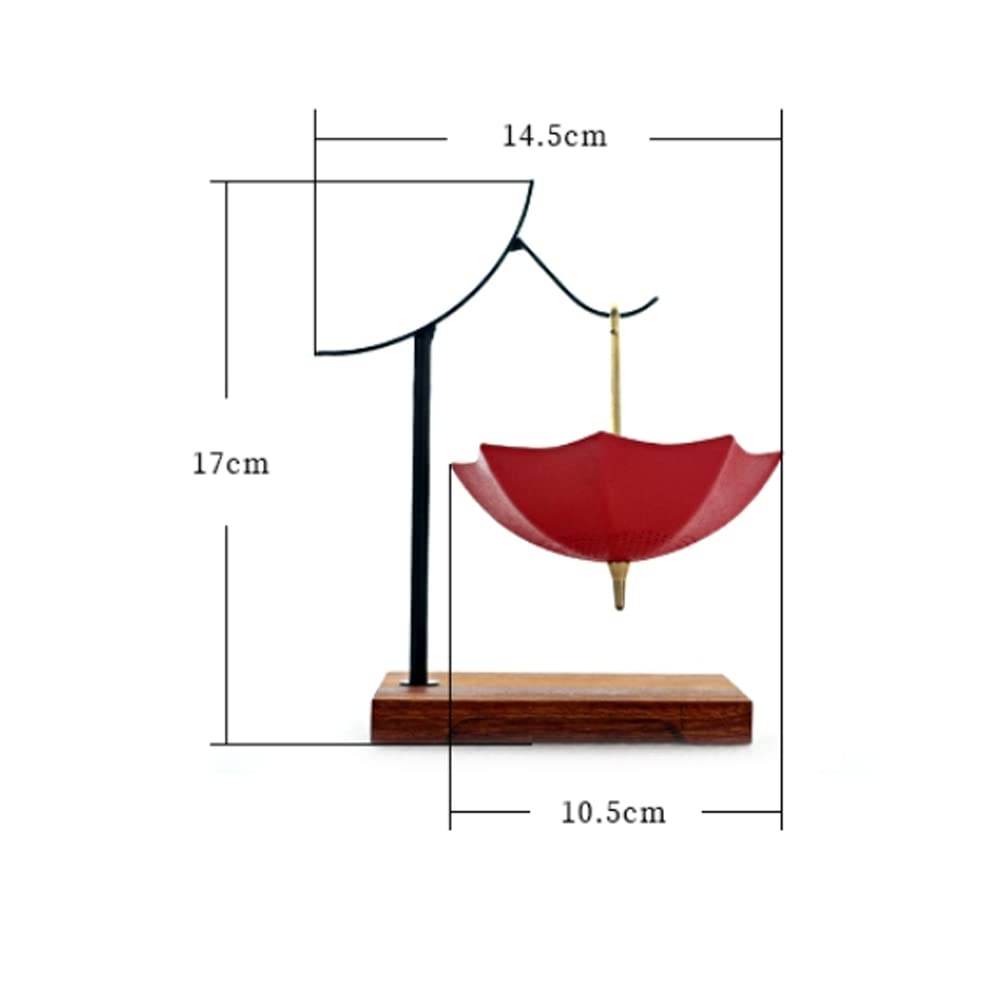 Infusor de té de malla fina de cerámica, infusor para té suelto, colador de malla fina, paraguas, decoración de mesa de té, filtro de té A05
