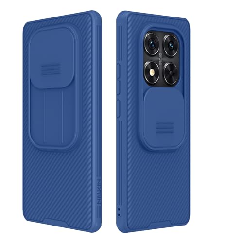 Coque Xiaomi Redmi Note 14 Pro 5G Nillkin en polycarbonate rigide bleu
