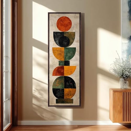 Tableau vertical géométrique pour habiller un mur étroit cadre intérieur XINBAO
